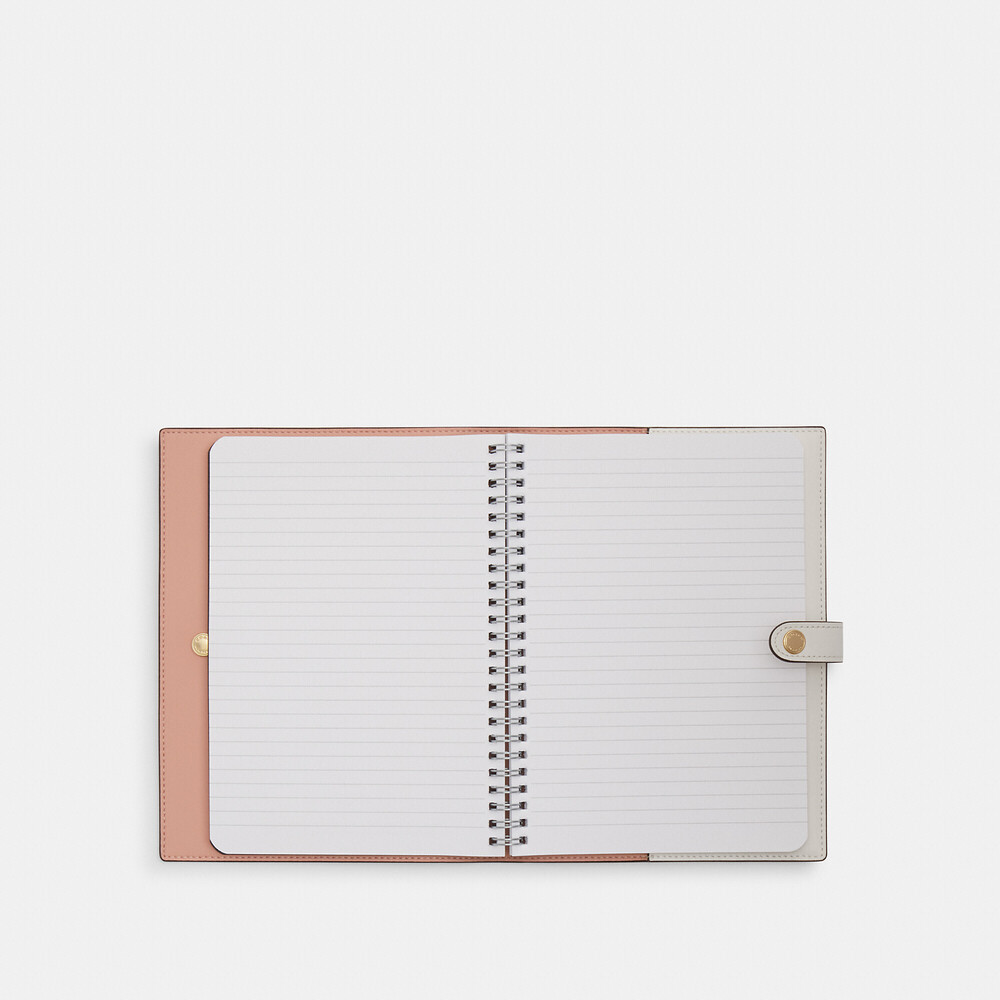 Coach Outlet Notebook In Signature Canvas With Floral Print - Picture 3 of 5